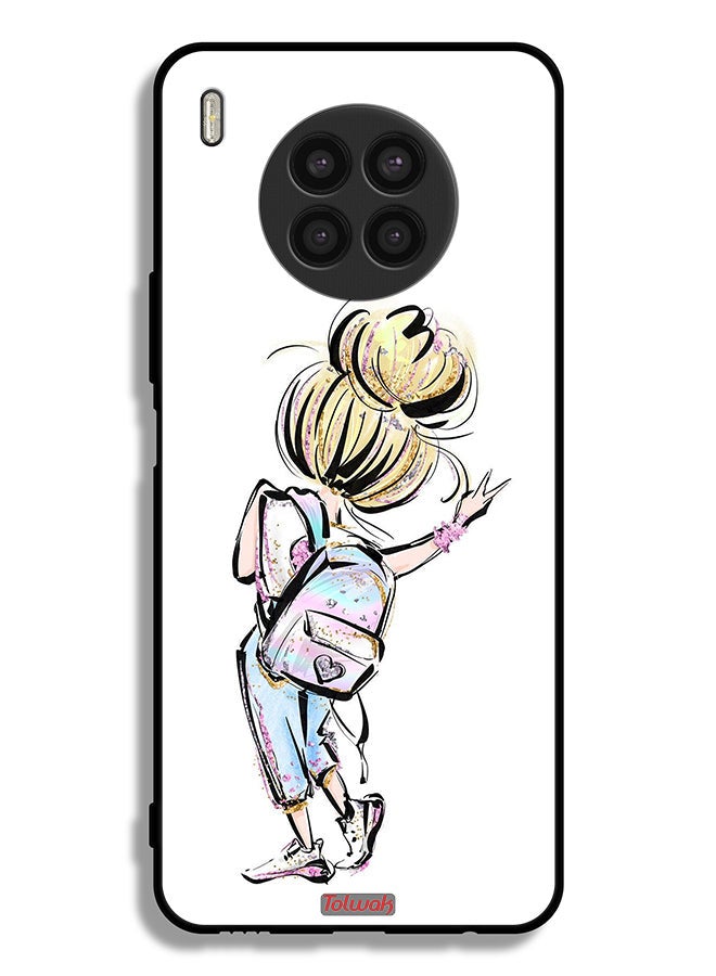 Tolwak Honor 50 Lite Protective Case Cover Back To School Girl Art - Image 2