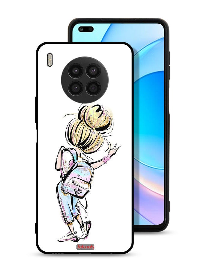 Tolwak Honor 50 Lite Protective Case Cover Back To School Girl Art - Image 1