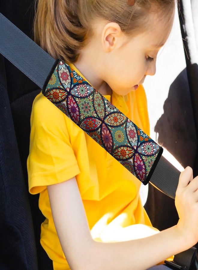 Mokiwala Car Seat Belt Pad Cover, 2-Pack Soft Car Safety Seat Belt Strap Shoulder Pad for Adults and Children, Suitable for Car Seat Belt, Backpack, Shoulder Bag (Pretty Mandala) - Image 5