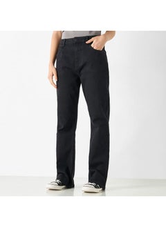 Lee Cooper Lee Cooper Solid Flared Leg Jeans with Pockets  - Image 1
