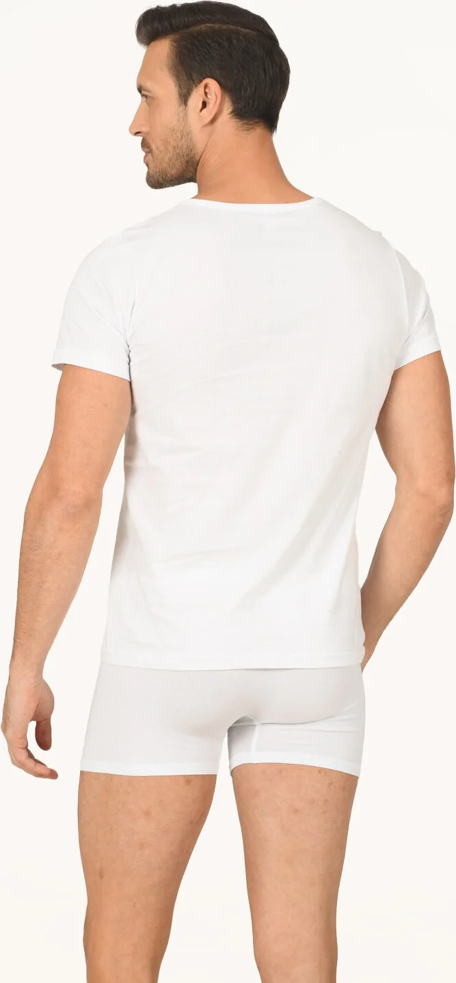 ان بي بي - White V-Neck Short Sleeve Undershirt