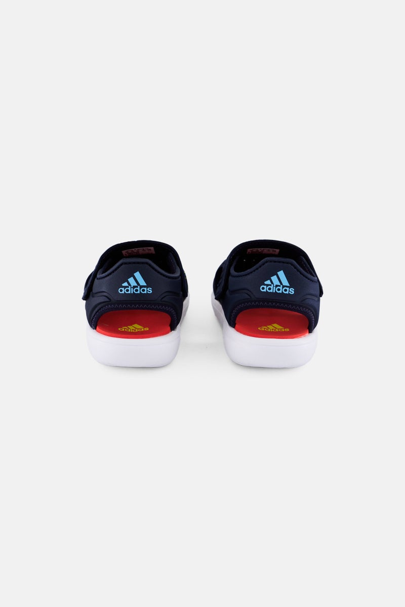 Adidas Kids Boy Velcro Closure Outdoor Sandal, Navy Blue  - Image 4