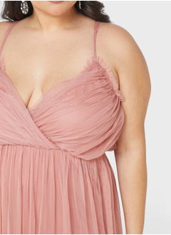 Anaya with Love Curve Strappy Surplice Neck Dress  - Image 3
