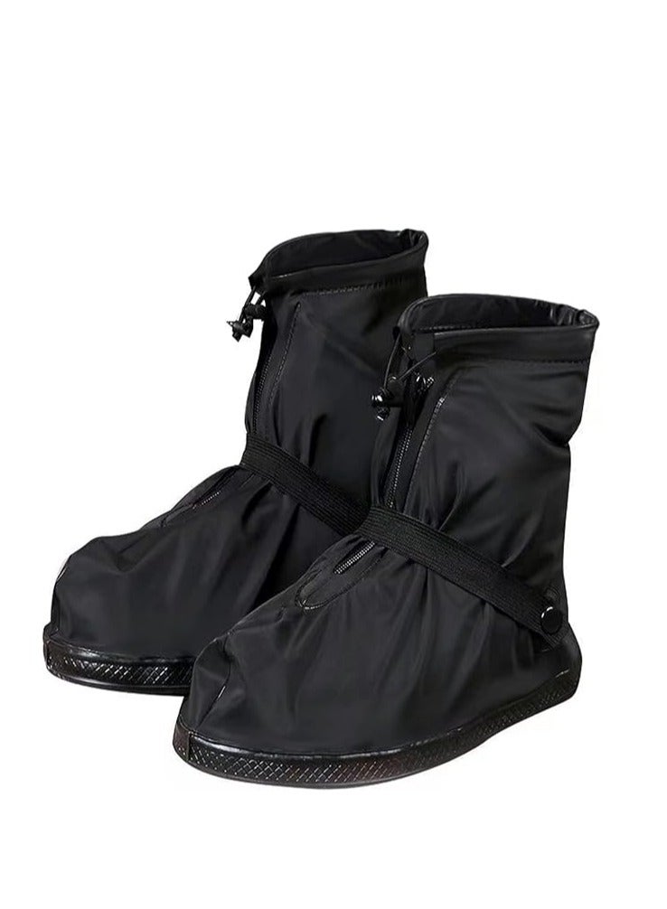 SYOSI Rain Shoes Cover, Waterproof Shoe Covers for Rain and Snow Boot Covers Waterproof Reusable Foldable Rain Shoes Cover Overshoes for Men/Women (XL) - Image 1