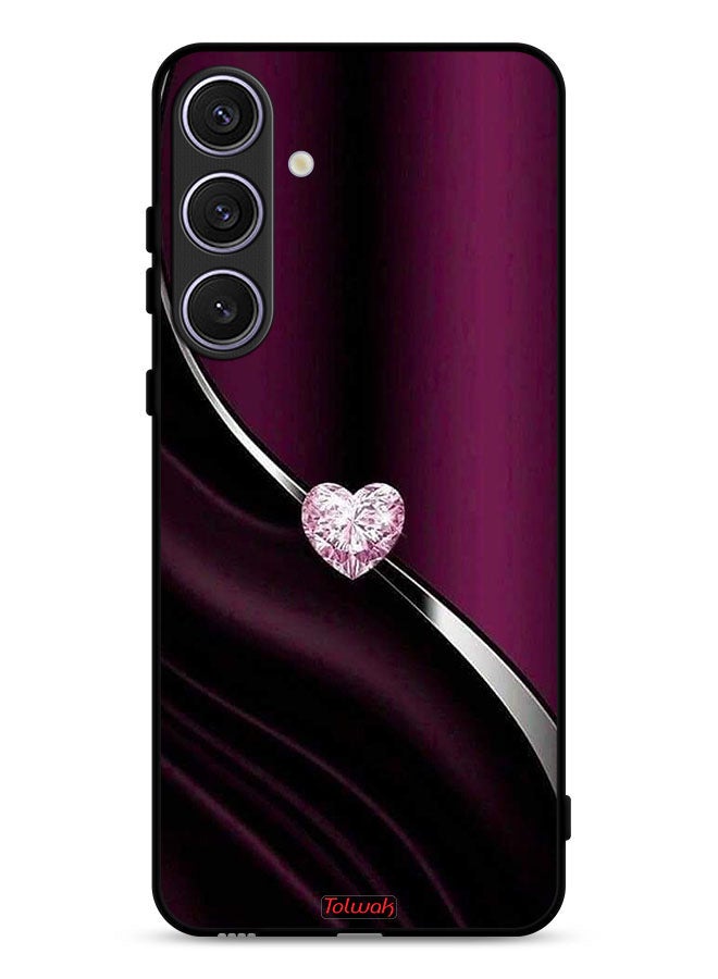 Tolwak Samsung Galaxy S25 FE Protective Case Cover Diamond Heart - Image 1