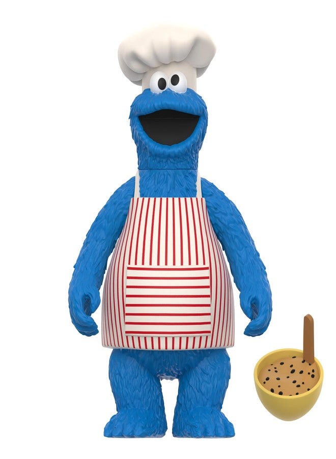 Super7 Sesame Street Reaction Figures Wave 04 - Chef Cookie Action Figure - Image 2