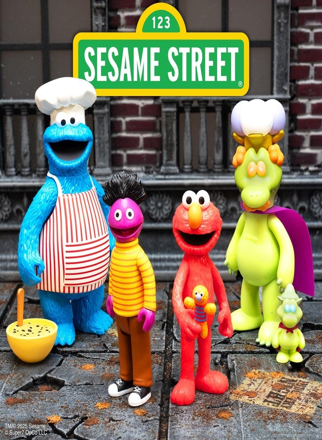 Super7 Sesame Street Reaction Figures Wave 04 - Chef Cookie Action Figure - Image 5