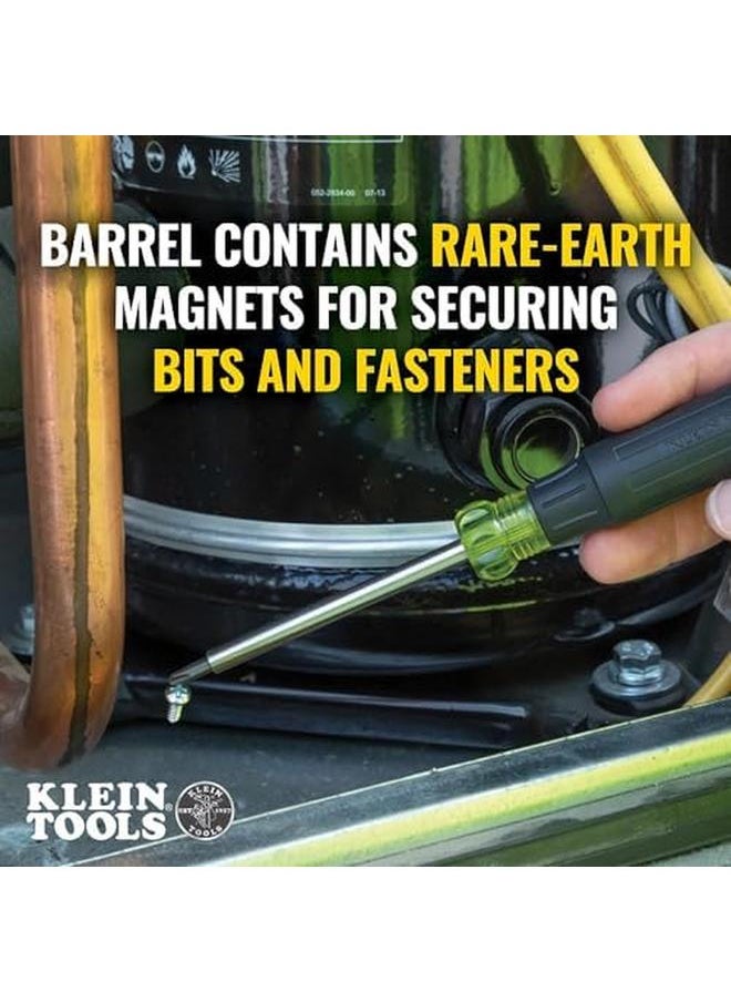 Klein Tools - 32327 Precision Screwdriver Set 27 Inch 1 Multi Bit Screwdriver With 26 Tamperproof Bits Onboard Storage Rare Earth Magnet - Image 1