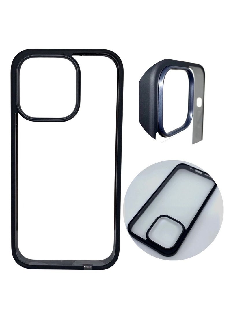 Protective Case Cover For iPhone 14 Pro Clear/Black - Image 1