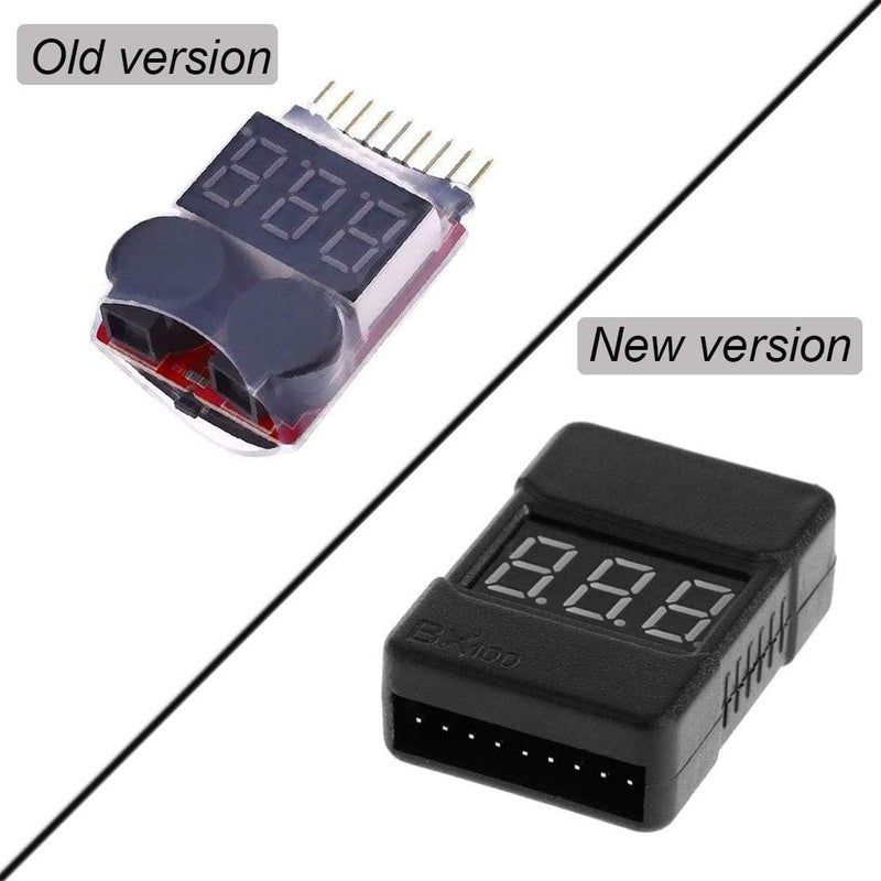 FLY RC 5Packs 2in1 1-8s Lipo Li-ion Battery Voltage Tester Check, Monitor RC Low-Voltage Buzzer Alarm for 1-8s Lipo/Li-ion/LiMn/Li-Fe - Image 5