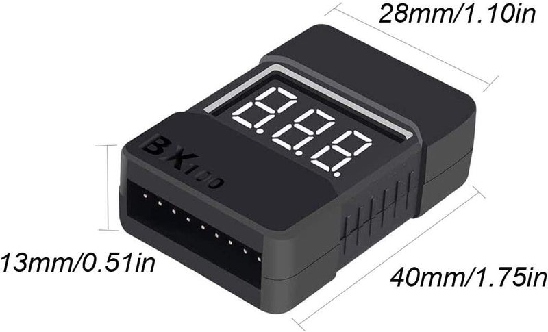 FLY RC 5Packs 2in1 1-8s Lipo Li-ion Battery Voltage Tester Check, Monitor RC Low-Voltage Buzzer Alarm for 1-8s Lipo/Li-ion/LiMn/Li-Fe - Image 3