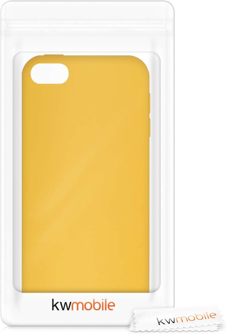 kwmobile TPU Silicone Case Compatible with Apple iPod Touch 6G / 7G (6th and 7th Generation) - Case Soft Flexible Protective Cover - Honey Yellow - Image 5