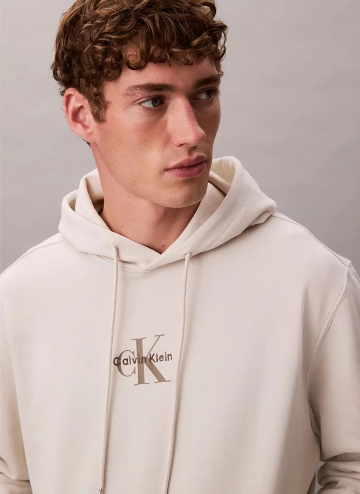 Calvin Klein Jeans Cotton Terry Monogram Hoodie