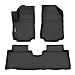 HAFIDI Floor Mats Custom for GMC Terrain 20182024 Chevrolet Equinox 20182024 All Weather Protection TPE Heavy Duty NonSlip Automotive Floor Liners Fits Front 2nd Row Full Set Accessories Black - Image 2