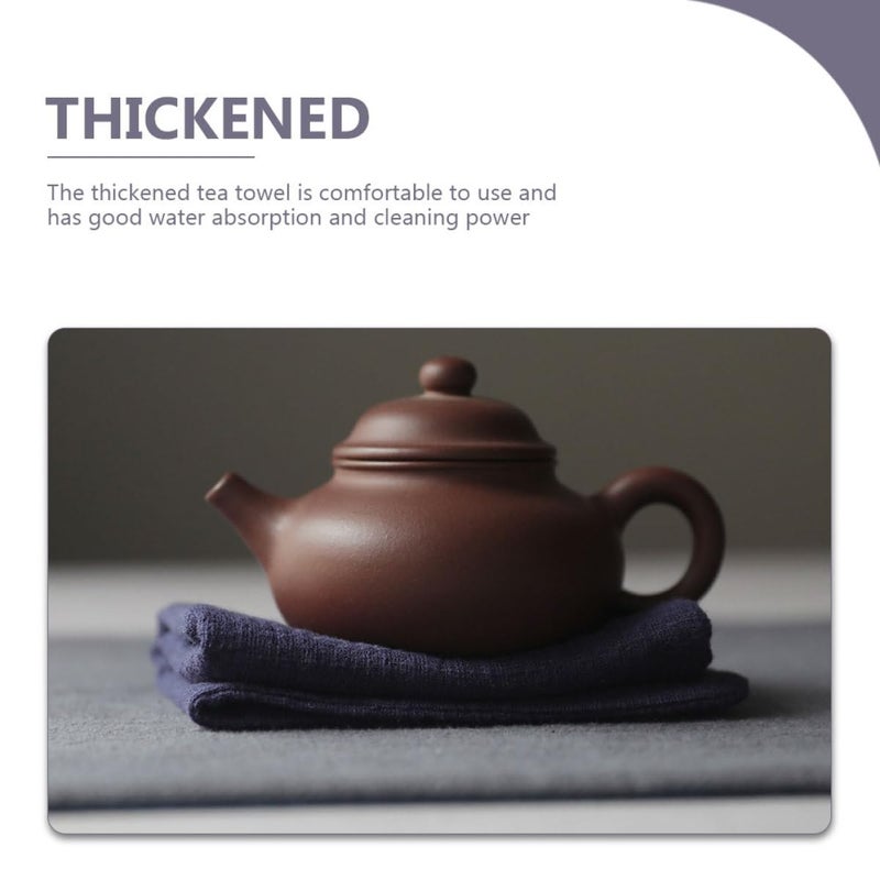 Thickened Cotton Linen Tea Towels 2 Pack Multipurpose Kitchen Dish Cloths Water Absorbent - Image 4