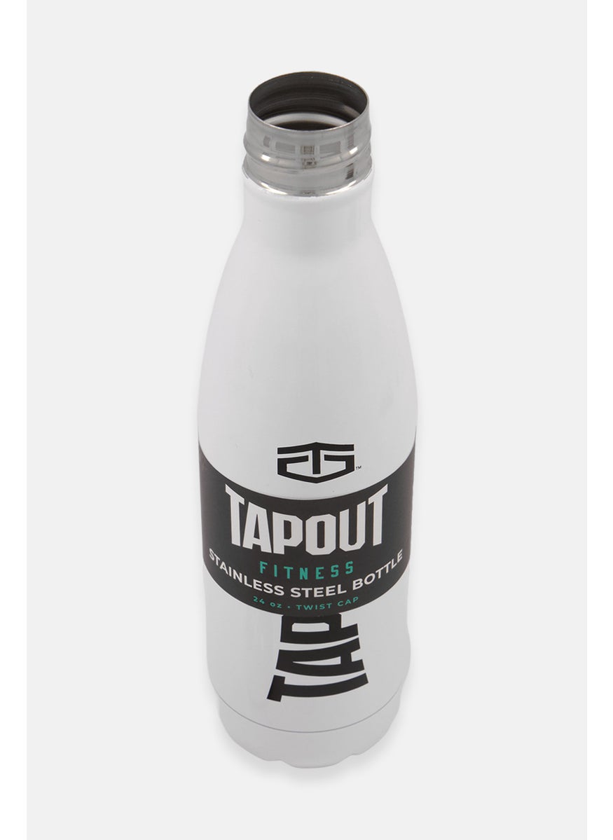 TapouT Stainless Steel Water Bottle, White  - Image 3