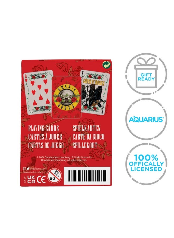 AQUARIUS Guns N' Roses Playing Cards - Guns N' Roses Themed Deck of Cards for Your Favorite Card Games - Officially Licensed Guns N' Roses Merchandise & Collectibles - Image 2