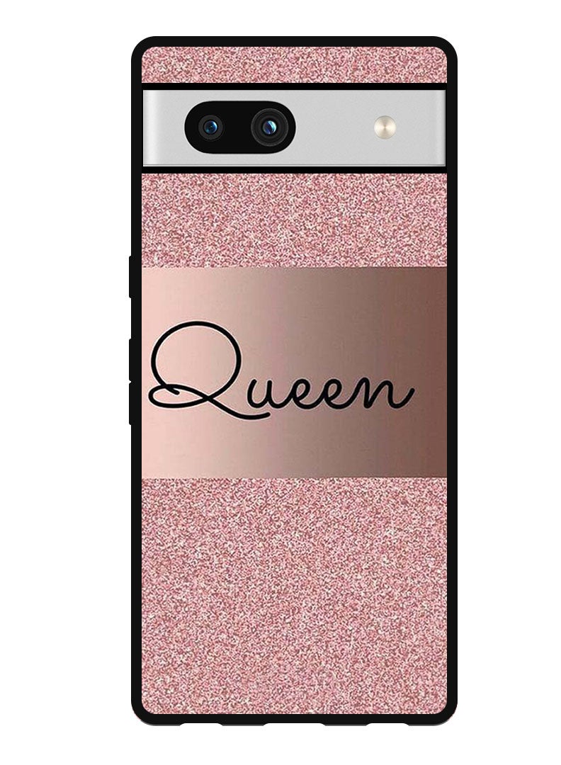 Theodor Protective Case Anti Scratch Shock Proof Bumper Cover For Google Pixel 7a Queen Glitters - Image 1