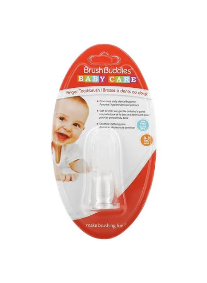 Brush Buddies - Baby Care, Finger Toothbrush, 0-3 YRS, 1 Finger Toothbrush - Image 1