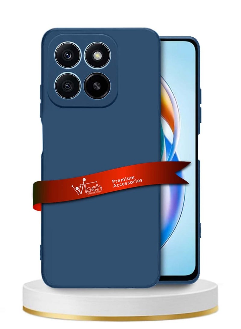 Wtech Honor X5b / X5b Plus / X5b+ 4G 2024 Premium Soft Liquid Silicone Case Cover - Storm Blue - Image 1