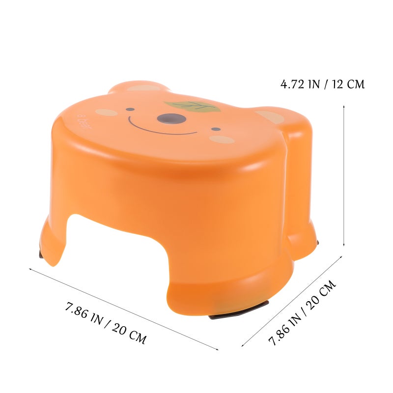 2pcs Anti-Skid Step Stool Kids Bathroom Stool Cartoon Step Stool Foot Stool - Image 2