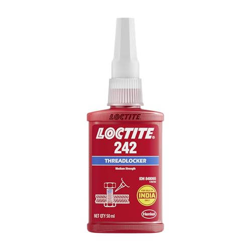 LOCTITE 242 - Blue 50ml | Medium-Strength Threadlocker for Metal Fasteners up to M36 | Prevents Loosening & Ensures Secure Bonding for Machinery, Engines & Vehicles | Thixotropic nature - Image 1