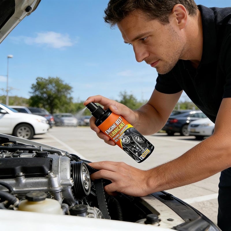 Belt Dressing Automotive | 100ml Automotive Dressing Engine Lubricant,Car Belt Squeak Spray | for Truck SUV Sedan Home Workshop Maintenance Daily Care - Image 2