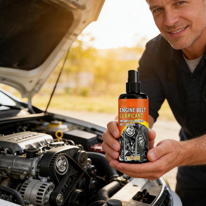 Belt Dressing Automotive | 100ml Automotive Dressing Engine Lubricant,Car Belt Squeak Spray | for Truck SUV Sedan Home Workshop Maintenance Daily Care - Image 3