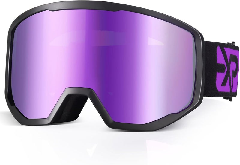 EXP VISION Ski/Snowboard Goggles for Men Women, OTG Snow Goggles Anti Fog UV Protection - Image 1