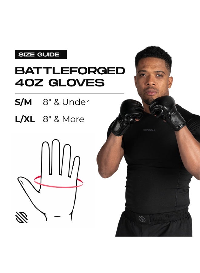 Sanabul Battle Forged 4oz MMA Gloves for Men & Women, Professional Fighting Boxing Muay Thai Kickboxing Gloves for Sparring Grappling and Training - Image 5