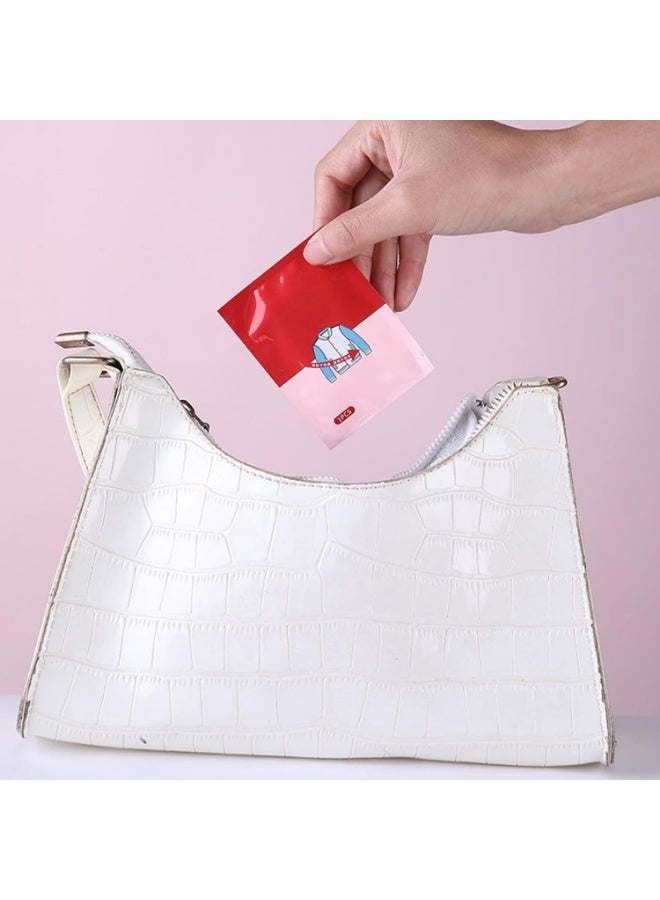 Emergency Stain Remover Wipes Lavender Scent 40 Individually Wrapped Wet Wipes Instant Cleaning for Coffee Oil Ink Stains Safe for Fabrics Shoes Portable Travel Work Emergency Cleaning Wipes - Image 3