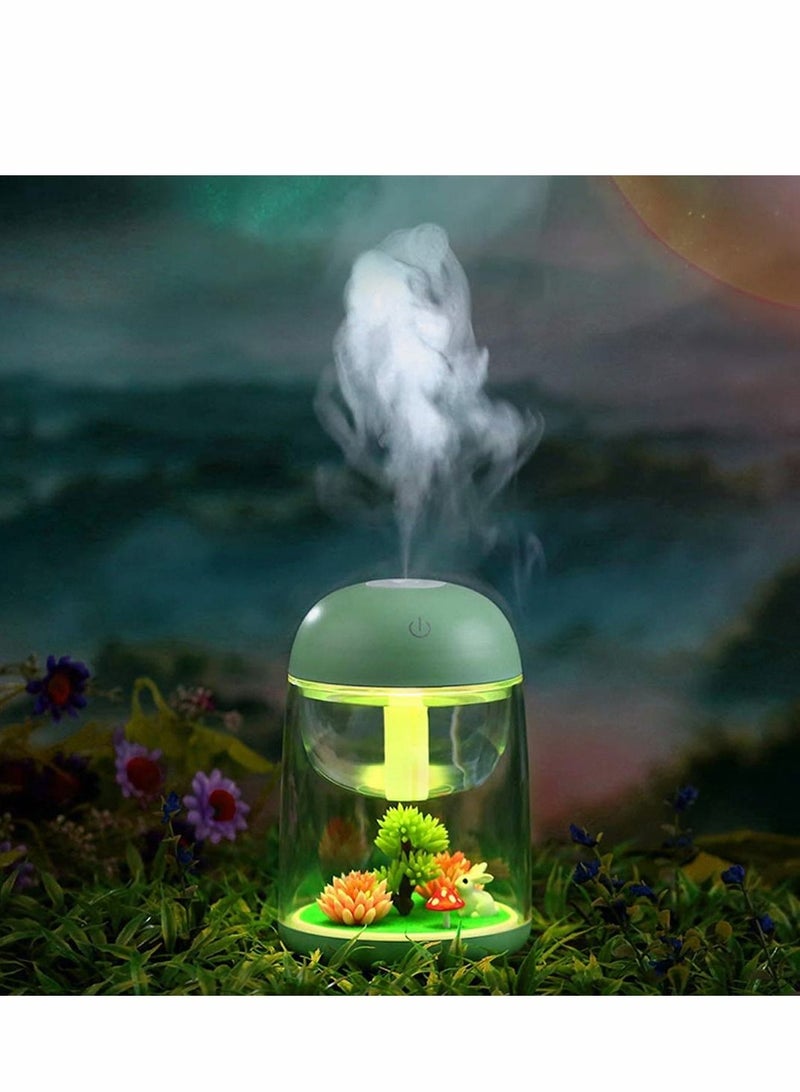 Y&D Air Humidifier Micro LED Landscape, Adjustable Mist Mode, Waterless Auto Shut-Off Various Places Like Bedroom,Office,Car (Pink) - Image 4