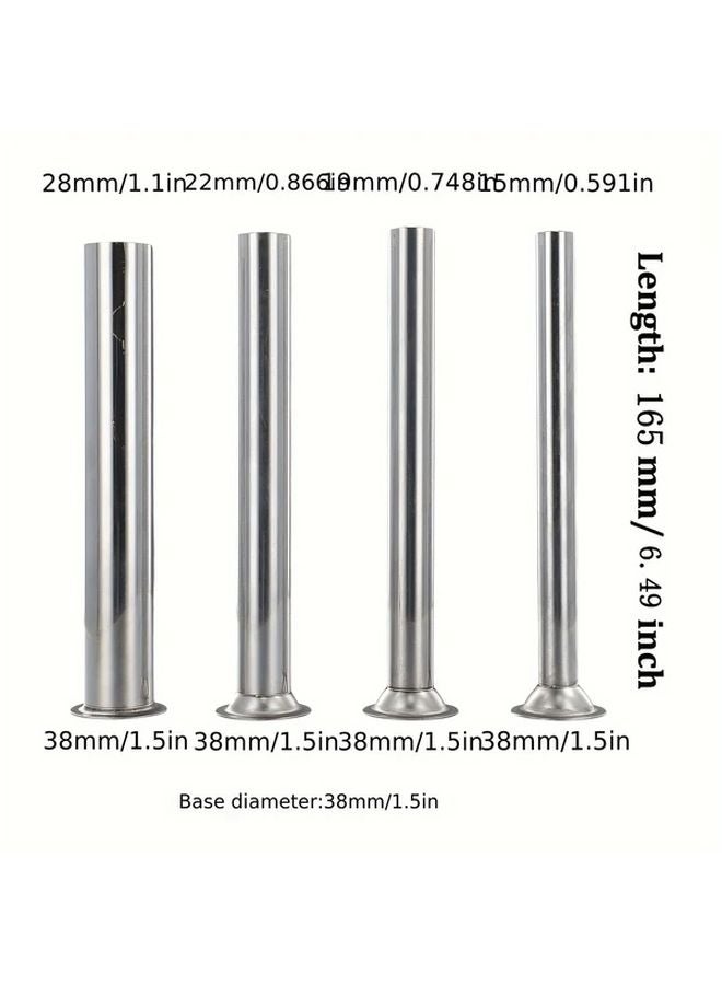 Large Four Piece Set Sausage Stuffer Filling Tubes Nozzles Funnels - Image 4