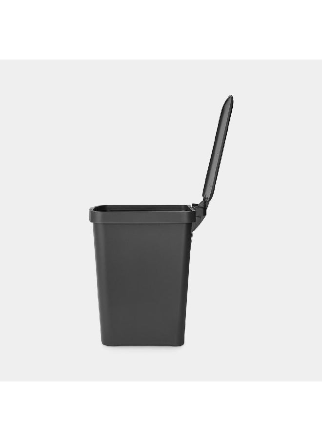 brabantia Durable High Quality Recycled Plastic Pedal Bin Dark Grey 25 Liter 800269  - Image 2