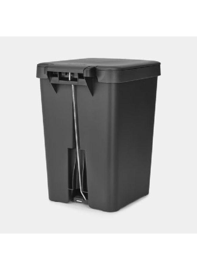 brabantia Durable High Quality Recycled Plastic Pedal Bin Dark Grey 25 Liter 800269  - Image 4