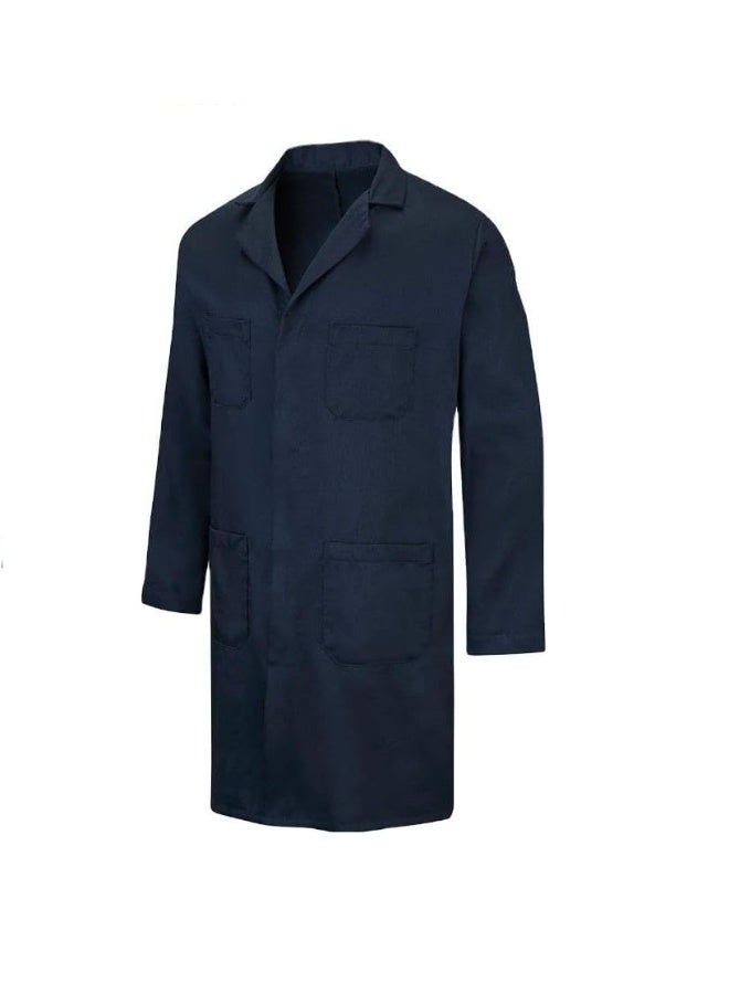 Coat for technical schools, factory workshops and laboratories - strong material (dark blue) XXL - Image 2