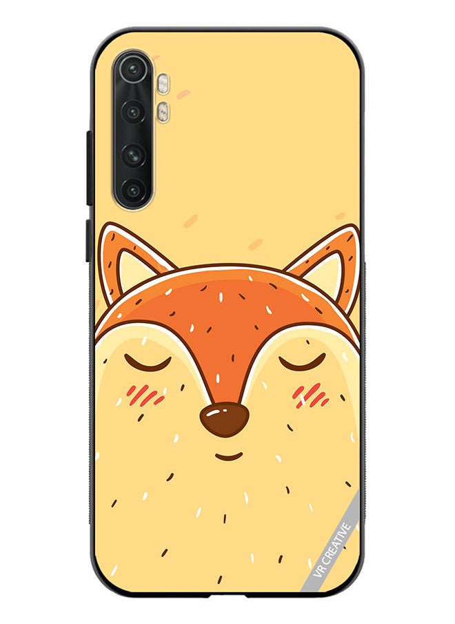 Protective Case Cover For Xiaomi Mi Note 10 Lite Sleeping Fox Design Multicolour