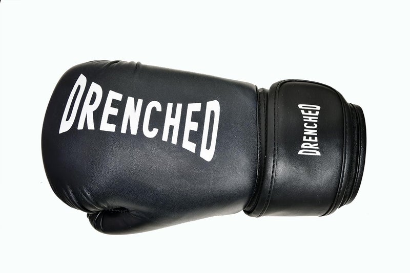 DRENCHED Boxing Gloves with Molded Padding Foam 10Oz| Boxing Training Gloves, Kickboxing Gloves, Heavy Bag Workout Gloves for Boxing, Kickboxing, Muay Thai, MMA (10Oz, Black) - Image 2