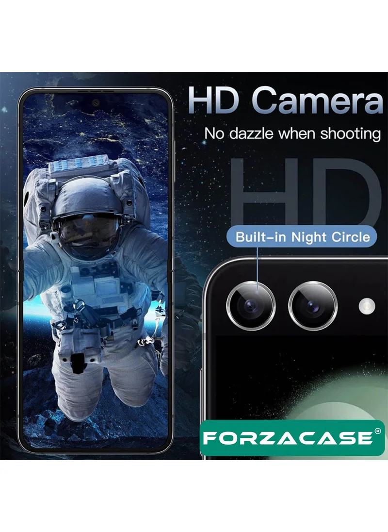 Forzacase Camera Glass Lens Protective Ring Set Compatible with Samsung Galaxy Z Flip 6 - FC381