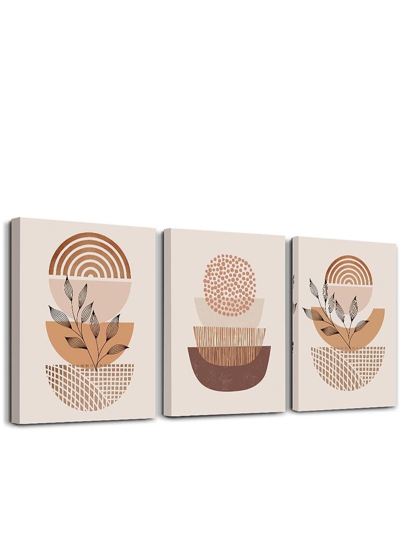 Decorior - Artistic Tableau Modern 3 Pieces 42x90cm 30mm Raised - High-Quality Digital Printing - UV Coating for Color Protection - Easy Installation with Self-Adhesive - Elegant Home, Office, and Gift Decor - Image 1