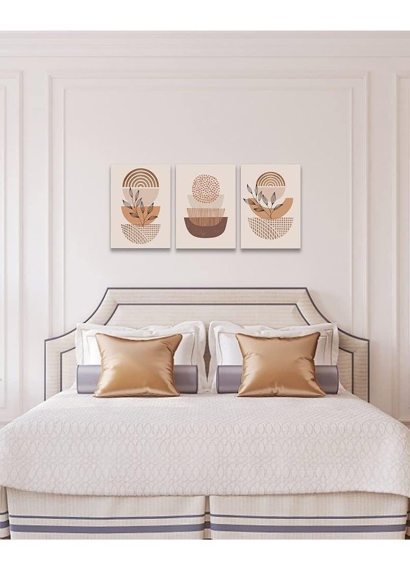 Decorior - Artistic Tableau Modern 3 Pieces 42x90cm 30mm Raised - High-Quality Digital Printing - UV Coating for Color Protection - Easy Installation with Self-Adhesive - Elegant Home, Office, and Gift Decor - Image 1