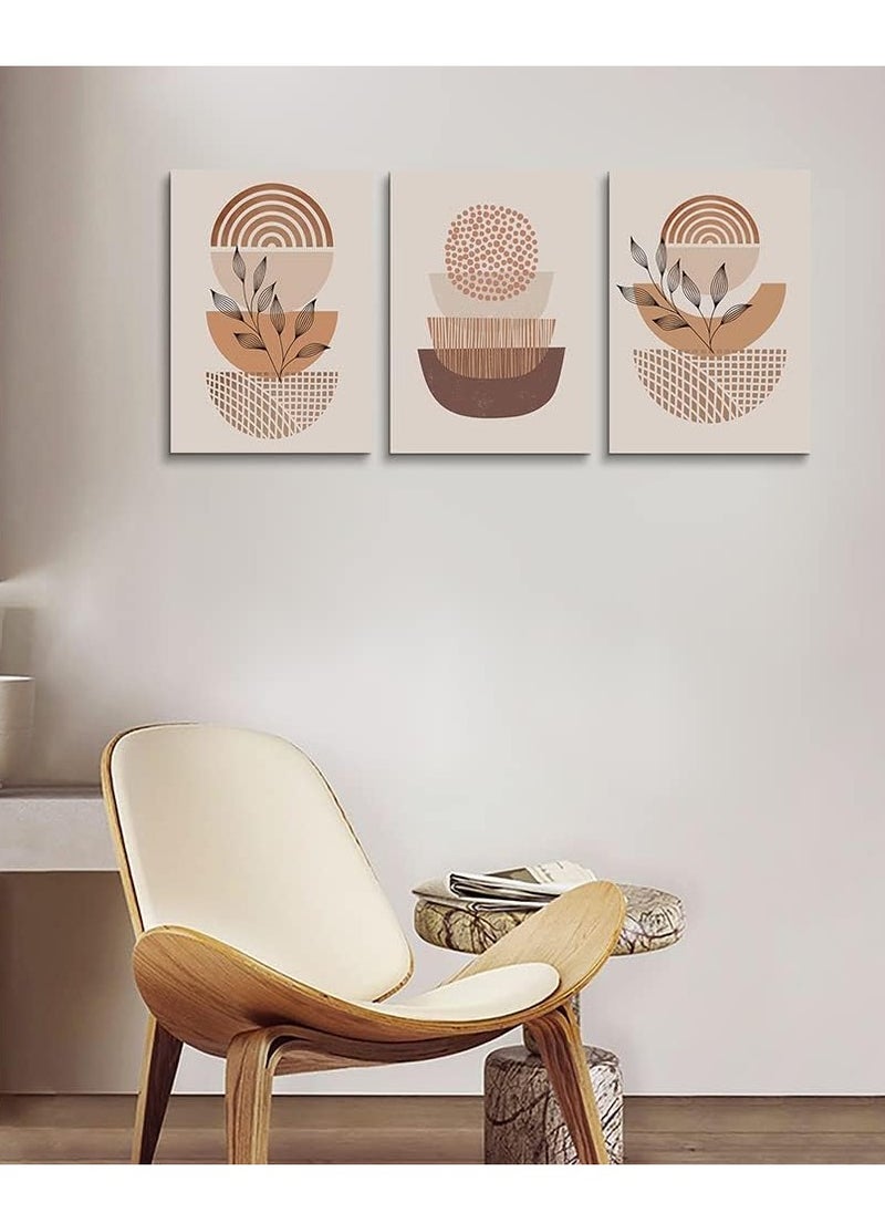 Decorior - Artistic Tableau Modern 3 Pieces 42x90cm 30mm Raised - High-Quality Digital Printing - UV Coating for Color Protection - Easy Installation with Self-Adhesive - Elegant Home, Office, and Gift Decor - Image 1