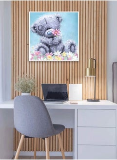 Y&D DIY 5D Diamond Arts Painting Kits Full Drill, Cartoon Bear Crafts Pictures by Numbers, Cross Stitch Embroidery Rhinestone Canvas Kits, Home Wall Decorations-30x30cm  - Image 4