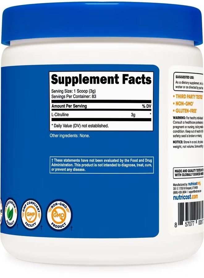 نوتريكوست، إل-سيترولين، بدون نكهة، 8.8 أونصة (250 غرام) - Image 2