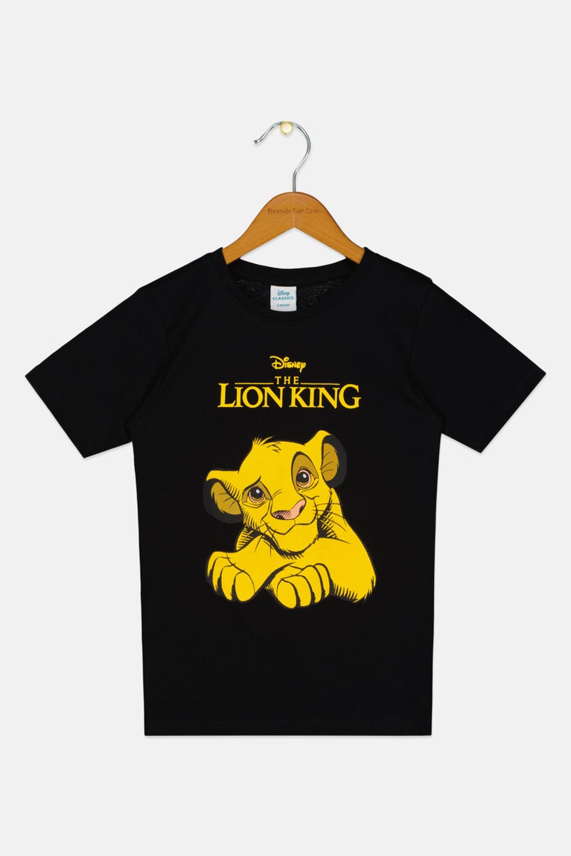 Disney Toddlers Boy The Lion King Short Sleeve Top, Black - Image 2