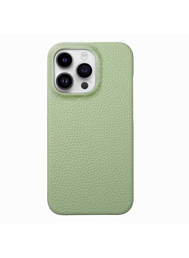 اس-توب جراب لهاتف iPhone 15 Pro Max، جراب خلفي من الجلد بحافة زيت الليتشي - Image 2