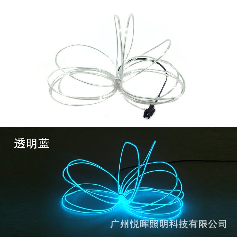 Highlight EL cold light 2.3mm Luminous Lamp Line 12V power supply decorative lamp atmosphere lamp performance decorative props - Image 1