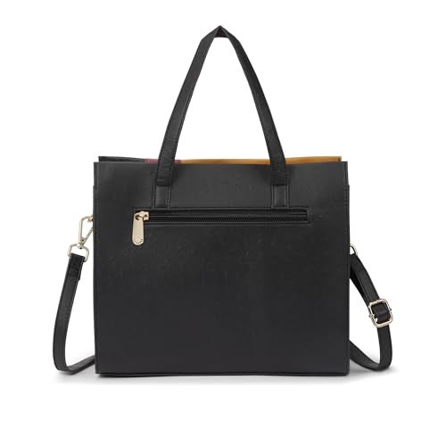 Caprese Birdy Medium Satchel Bag for Women with Multiple Compartments, Adjustable & Detachable Strap | Versatile Shoulder, Crossbody & Handheld Bag for Work, Travel, and Everyday Use (Dark Beige) - Image 5