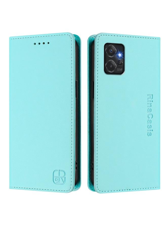 S-TOP Case For Motorola Moto G Power 2023 RC01 Dual-Folded Magnetic Suction RFID Leather Phone Case - Image 2