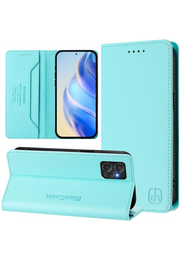 S-TOP Case For Motorola Moto G Power 2023 RC01 Dual-Folded Magnetic Suction RFID Leather Phone Case - Image 1